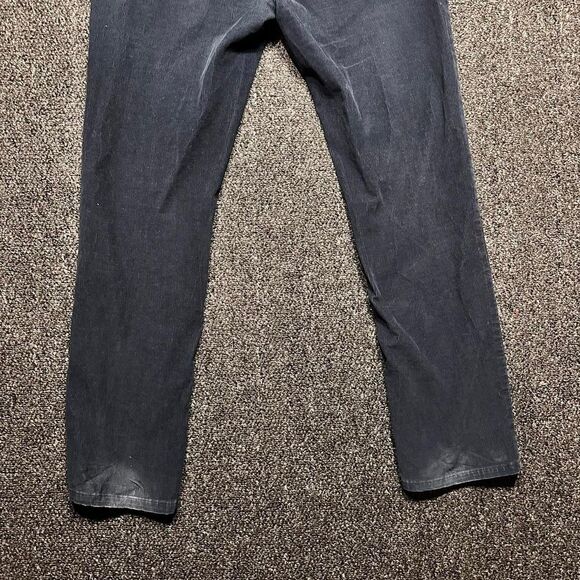 Lands’ End Corduroy Pants Men 38 Black Cotton Vintage Casual Straight Fit - Picture 5 of 5